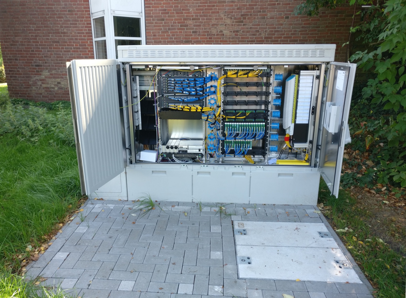 Glasvezel hoofdverdeler met fiber patching
